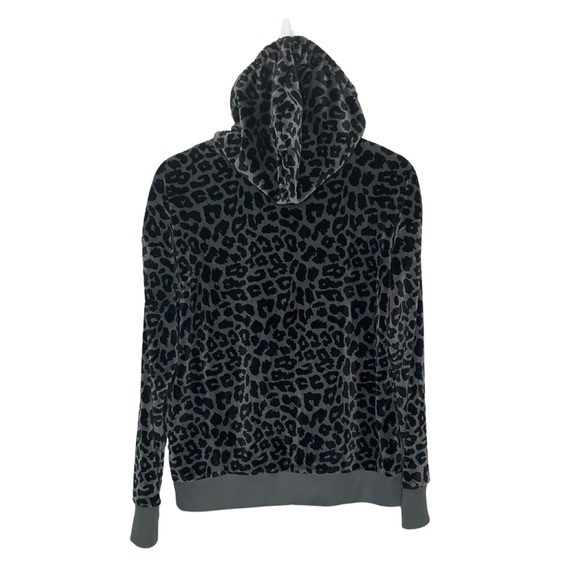 LuLaRoe Cozy Bethany Gray Leopard Print Zip Up Hoodie Size Small - Picture 2 of 2